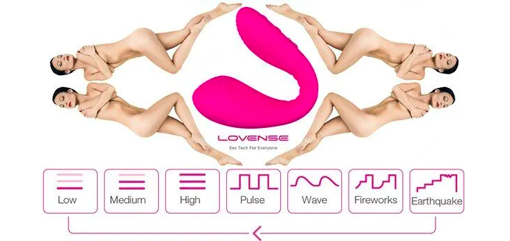 Lovense Quake trứng rung điều khiển từ xa 2 đầu silicone